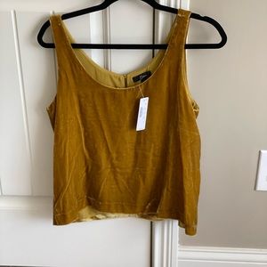 Vintage Gold Velvet J.Crew Tank Top